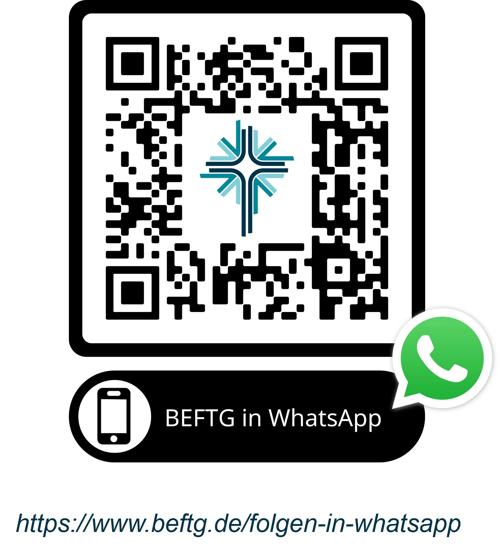 QR-Code zum BEFTG-WhatsApp-Kanal